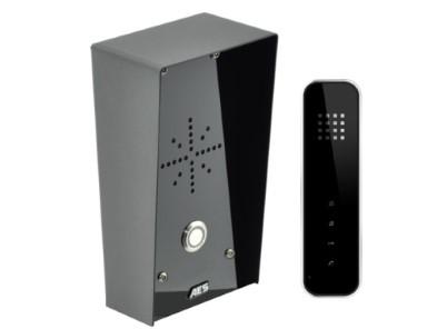 Bedrade intercom SLIM-HF-IMP Zwart imperial design met handsfree toestel